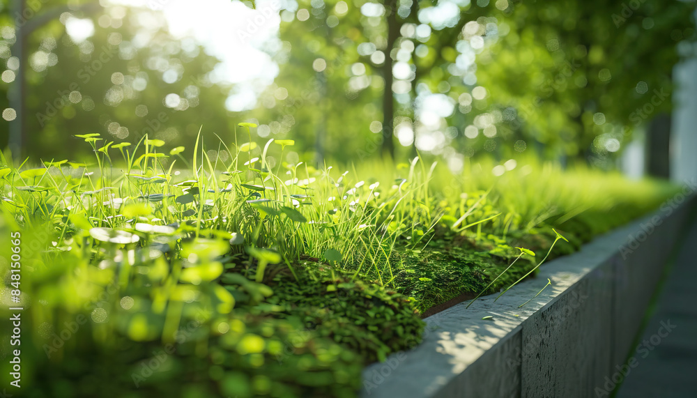 Photo inspiration: Visual Reference: Green Infrastructure Incorporating Natural Elements Such As Green