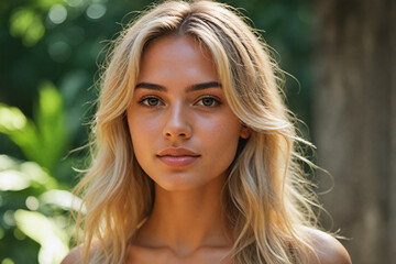 Sticker - Sun-kissed skin blonde Brazilian model 