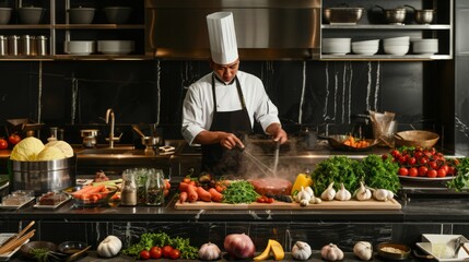 The organized and efficient mise en place ensures smooth and successful meal preparation.