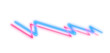 © ponravin - Abstract neon laser line zigzag retro style 80s