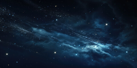 a beautiful view of the night sky and sparkling stars