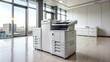 © wasan - Office photocopier machine with scanner and printer functions for duplicating documents, photocopier, copier