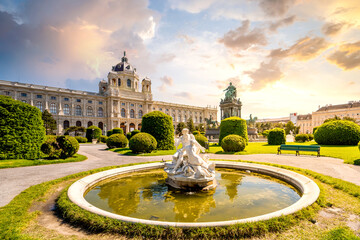 Canvas Print - Maria Theresien Platz, Wien, Österreich 