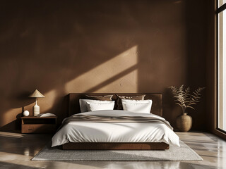 Wall Mural - Step into a stylishly modern bedroom