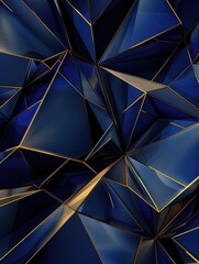 Wall Mural - Blue and Gold Abstract Background