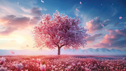 A tree adorned with a lovely blossom in spring