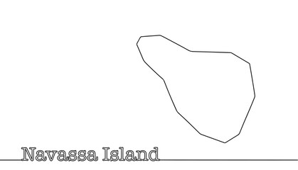 Naklejka na meble Navassa Island