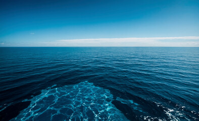 Wall Mural - blue sea and sky
