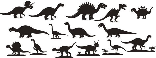 Wall Mural - Dinosaur silhouette