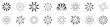 © vectorsanta - Firework line icon set. Outline set of firework vector icons. Happy new year firework. Vector illustration