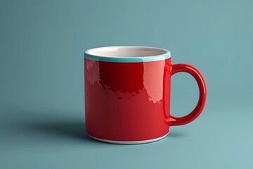 Wall Mural - Stylish mug mockup with customizable design, ideal for presenting branding concepts or promotional merchandise