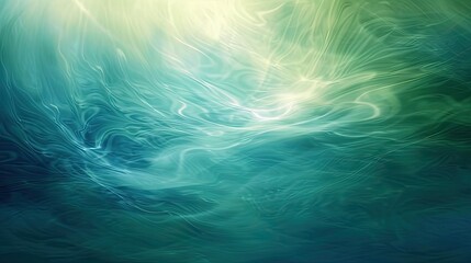 a serene abstract background with calming blues and greens