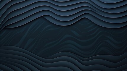 Blue and black abstract background with waves. AIG51A.
