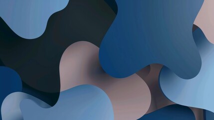 Wall Mural - a blue and purple background with a lot of curves and swirls