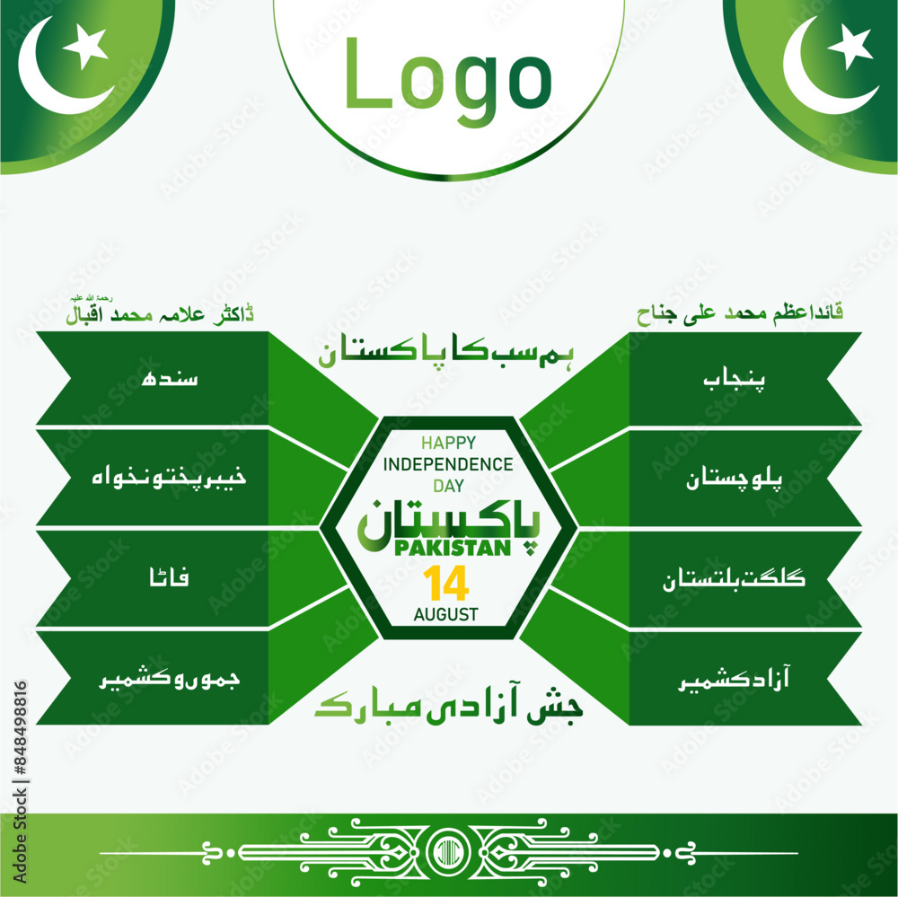 Provinces of Pakistan 14 AUGUST. Happy Independence day Pakistan ...