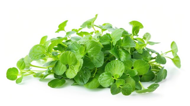 Watercress isolated on a white background