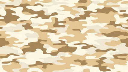 Wall Mural - Simple Camouflage seamless pattern in Desert. Military camouflage. illustration formats 4K UHD