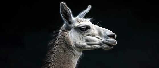 Llama, a charming mammal known for its soft wool and serene nature in the wild