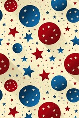  Red; White; and Blue Fireworks pattern This pattern is perfect as a digital wallpaper or print on items celebrating USA victory day