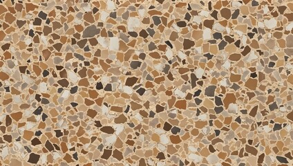 Poster - Classic Brown Terrazzo Marble Cement