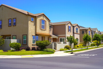 Wall Mural - Row of small single family homes