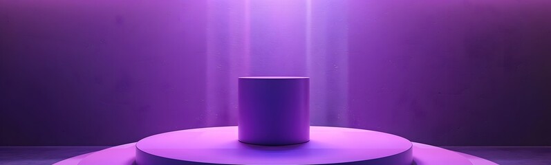 Wall Mural - minimal purple podium and scene with 3d render vector in abstract background composition, 3d illustr