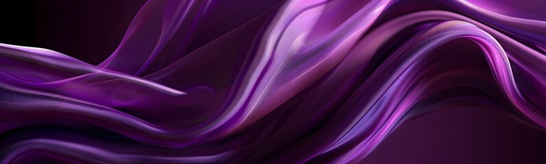 Wall Mural - Purple background with swaying cloth.