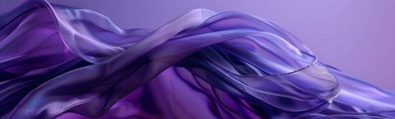 Wall Mural - Purple background with swaying cloth.