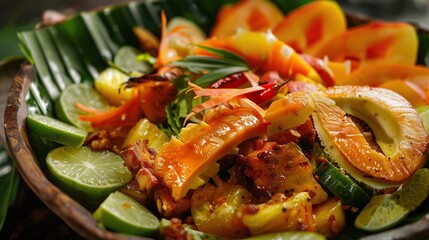 Close-Up of a Vibrant Fruit Salad