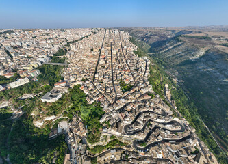 Sticker - Aerial View - Ragusa, Italy