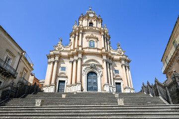 Sticker - Baroque Duomo di San Giorgio or Cathedral of San Giorgio in Ragusa Ibla, Sicily, Italy