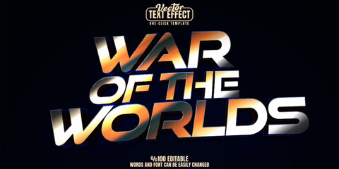 Wall Mural - War editable text effect, customizable movie and action 3d font style