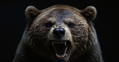 brown bear portrait