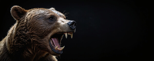 brown bear portrait