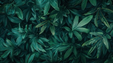 Wall Mural - Green Foliage Background Texture