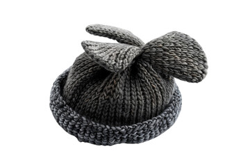 Wall Mural - Gray Knitted Hat with Bow