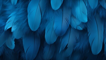 Wall Mural - blue and green purple macaw feathers