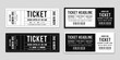 © GraphicStudio - Ticket design template. Simple tickets for events, theater, circus and cinema