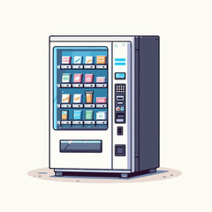 Wall Mural - vending machine illustration , vending machine icon , vending machine