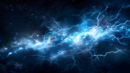 blue fantasy lightning