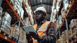 © lucegrafiar - Worker Managing Inventory with Tablet in Warehouse