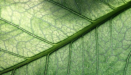 Detailed image of a leaf's surface, showing the intricate network of veins and natural textures. 4