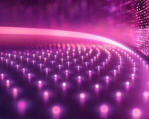 Wall Mural - Glowing Neon Pink Backdrop for Captivating Product Presentations