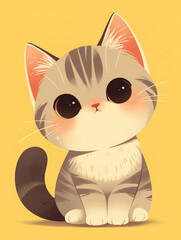 A variety of cat image libraries.Cute animal patterns of various breeds of cats, illustrations, posters, background images, decorative graphics, wallpapers, stickers.