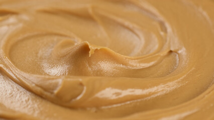 Wall Mural - Creamy smooth peanut butter close up