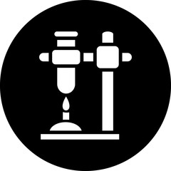 Sticker - Vector Design Beaker Stand Icon Style