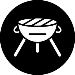 Poster - Vector Design BBQ Grill Icon Style