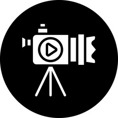 Wall Mural - Vector Design Video Camera Icon Style