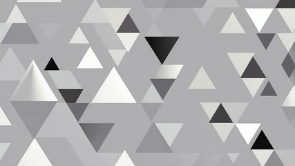 an illustration of an abstract triangle pattern on gre background