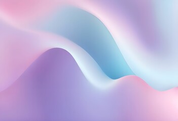 Wall Mural - ai generated illustration of abstract pastel-colored wavy patterns